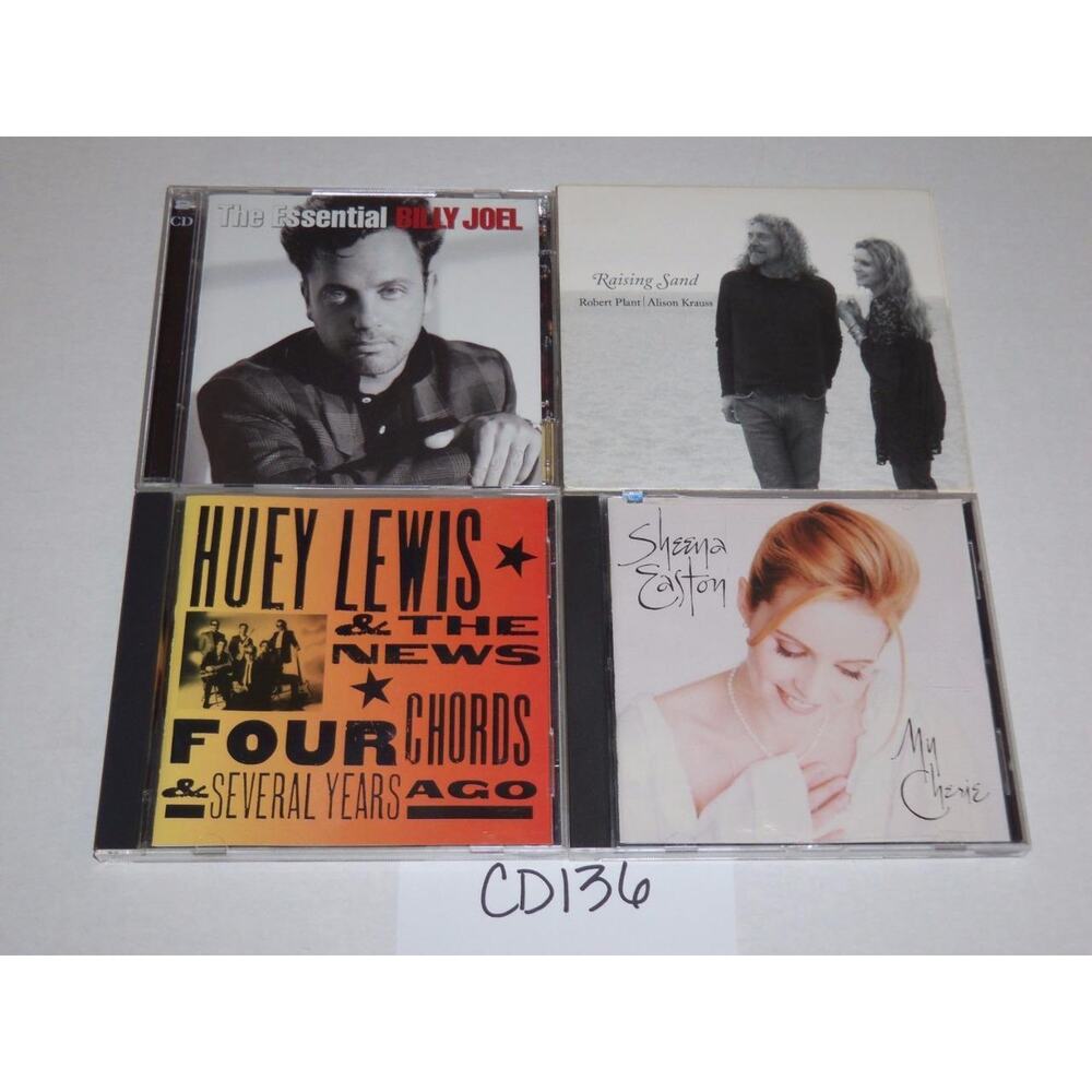 Billy Joel Huey Lewis & The News Robert Plant Sheena Easton Lot 4 CD -0717CD136